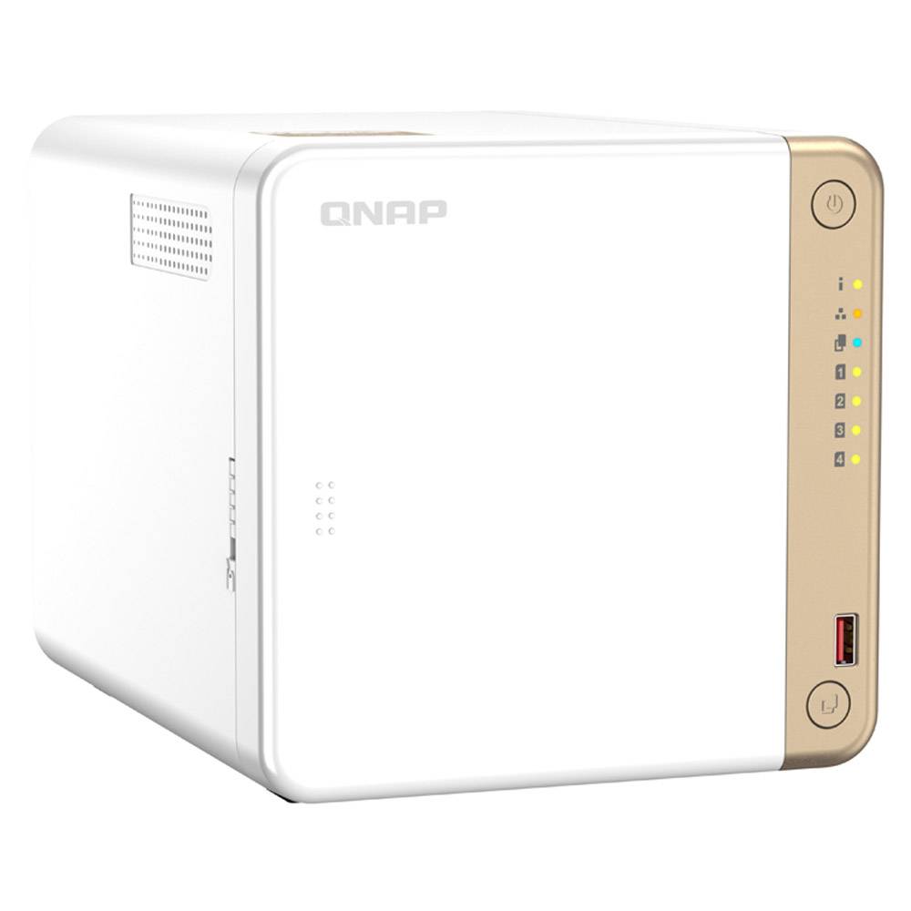 NAS Qnap TS-462 | 4 Baías | CPU 2-Core Intel Celeron N4505 | RAM 4GB DDR4 | Branco