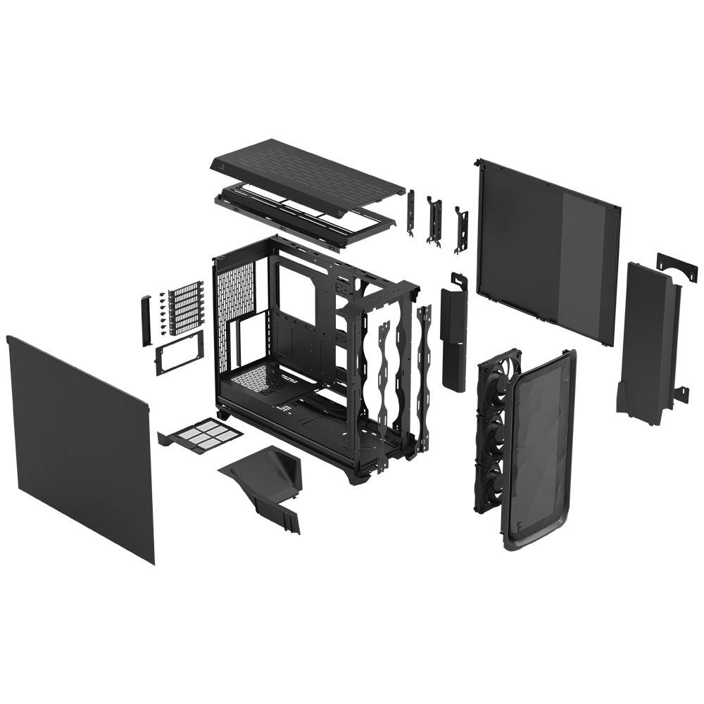 Caixa Extended-ATX Fractal Design Meshify 3 XL Preta Solid | PCDIGA