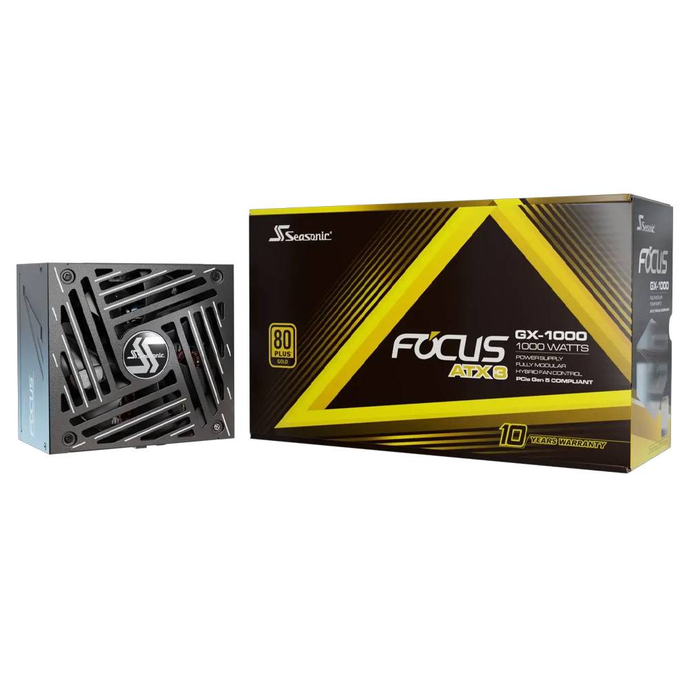 【ほぼ新品】seasonic focus gx-1000w 80plusgold Fonte de Alimentação ATX Seasonic Focus GX-1000W V4 80 Plus Gold