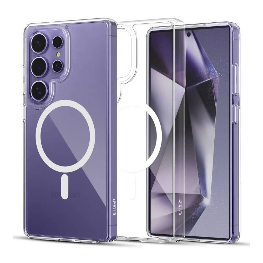 Capa Tech-Protect Samsung Galaxy S25 Ultra Flexair Magnetic Hybrid Transparente