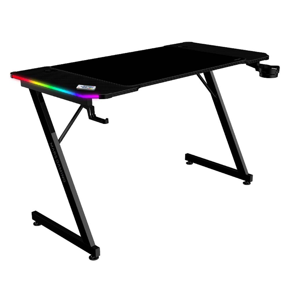 Secretária Gaming Mars Gaming MGD-X120RGB (120x60cm) ARGB Preta