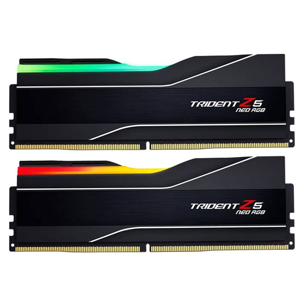Memória RAM UDIMM G.SKILL Trident Z5 Neo RGB 32GB (2x16GB) DDR5-6000MHz (AMD Expo/Intel XMP) CL28 (28-36-36-96) 1.40V Preta