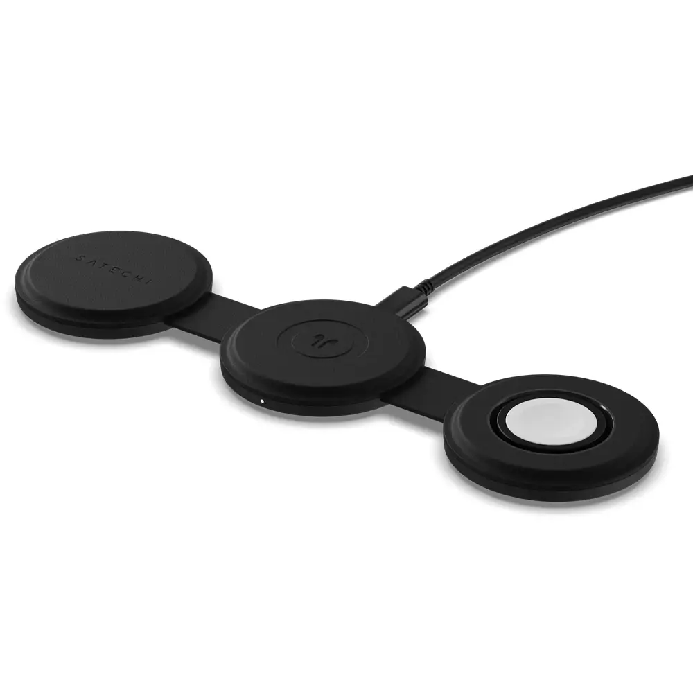 Carregador Wireless Satechi OnTheGo 3-in-1 Charger Preto