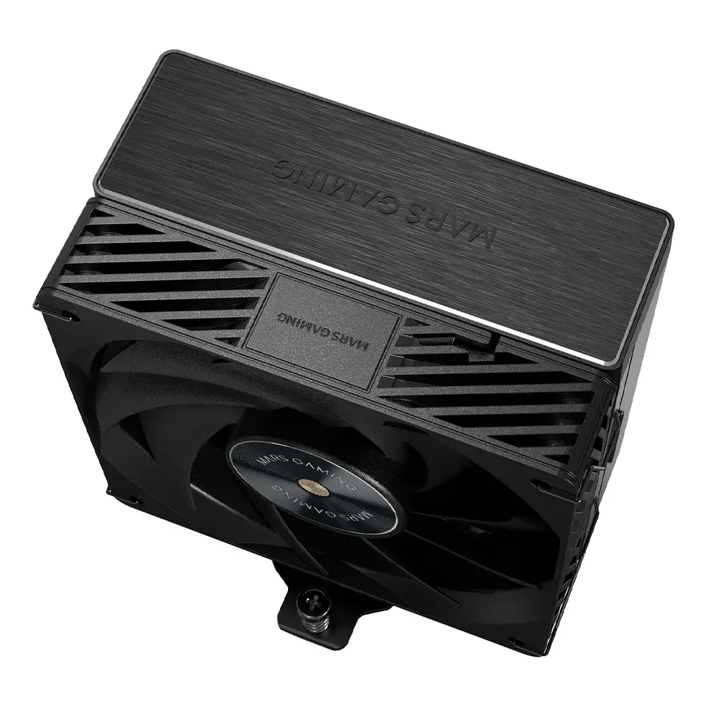 MARS GAMING MCPU-X5, CPU-Kühler 280W TDP, 5x HCT-Heatpipes der Neuen Generation, PWM-Lüfter SI Extreme-Silent 120mm, Hyperbalancierter Kupferkern, Universelle Intel- und AMD-Kompatibilität, Weiß