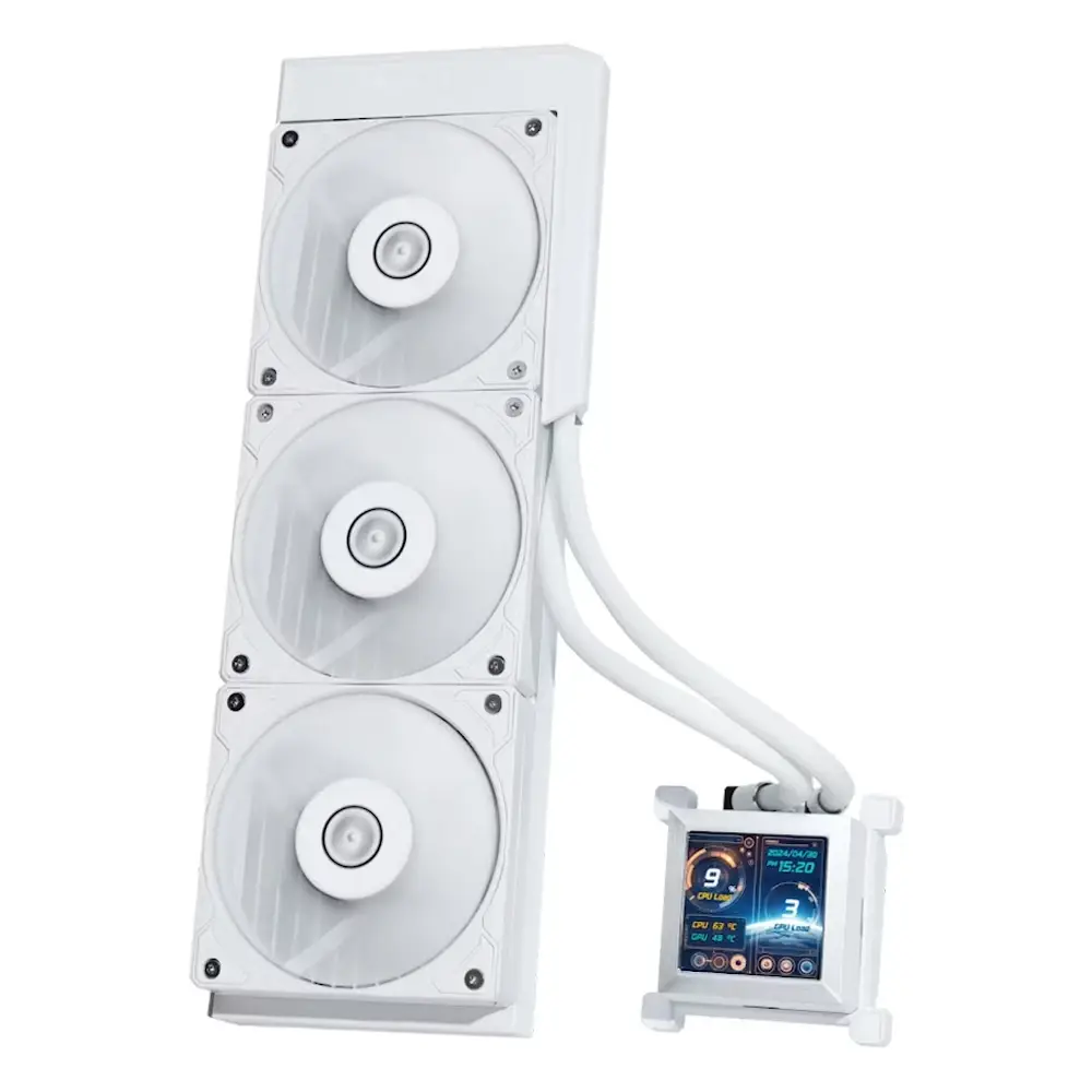 Water Cooler CPU Lian Li HydroShift LCD 360S AIO 360mm Branco