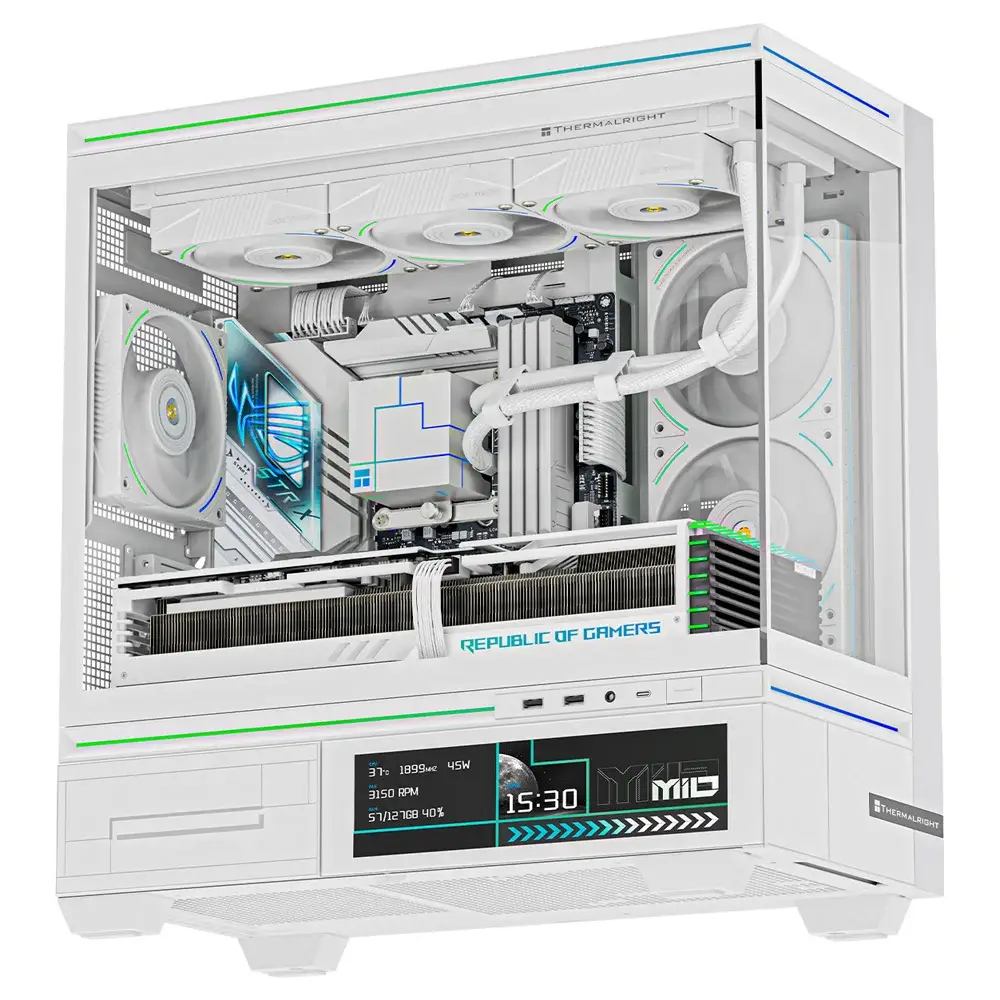 Caixa Micro-ATX Thermalright TL-M10 Vision RGB Tempered Glass Branca