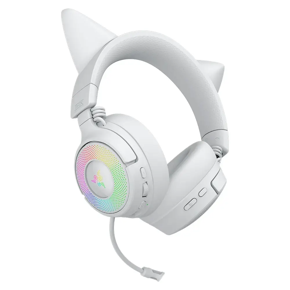 Headset Razer Kraken Kitty V3 Pro Wireless/Bluetooth Branco | PCDIGA