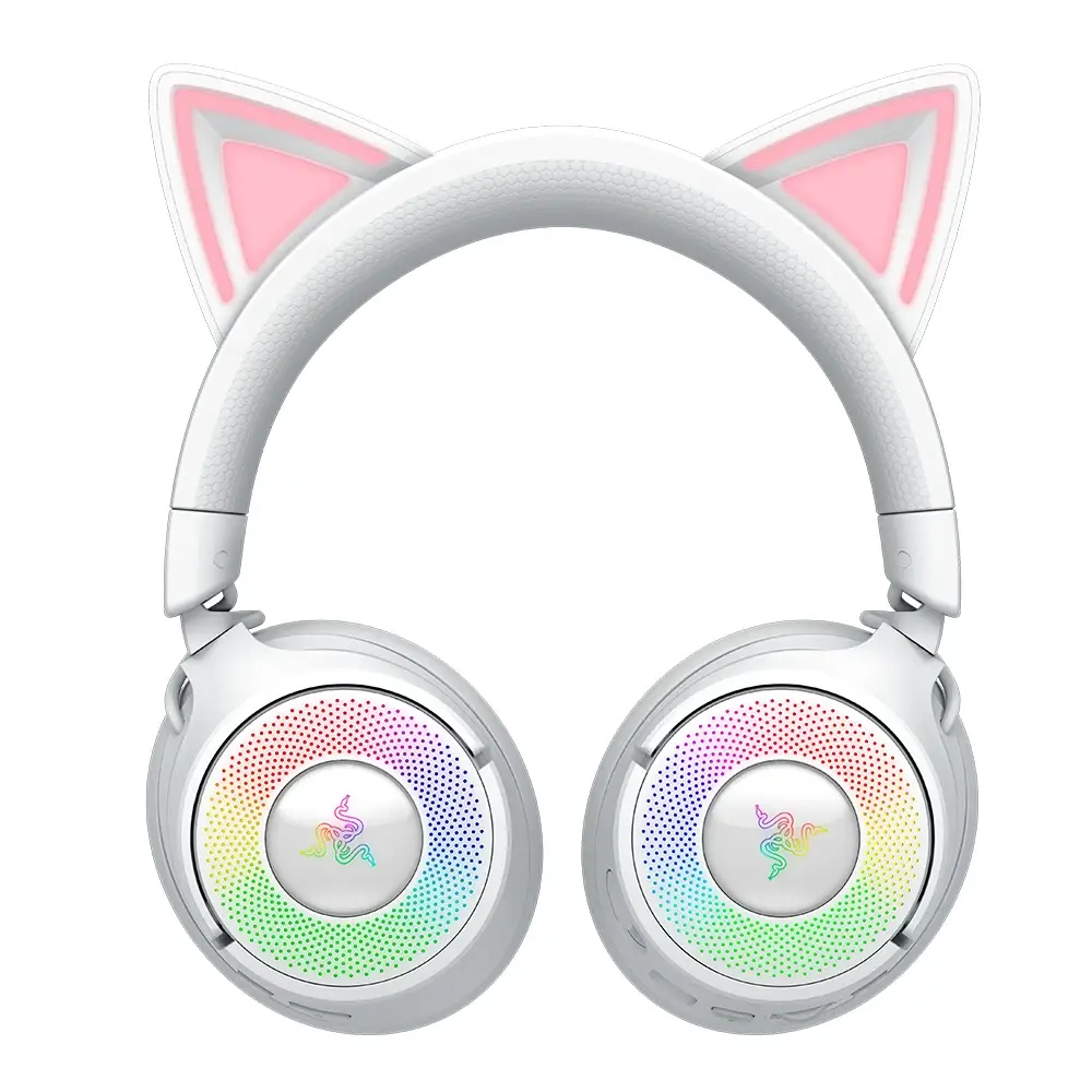 Headset Razer Kraken Kitty V3 Pro Wireless/Bluetooth Branco | PCDIGA