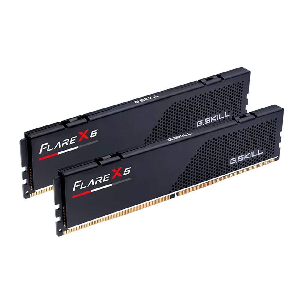 Memória RAM UDIMM G.SKILL Flare X5 128GB (2x64GB) DDR5-6000MHz (AMD Expo/Intel XMP) CL36 (36-44-44-96) 1.25V Preta