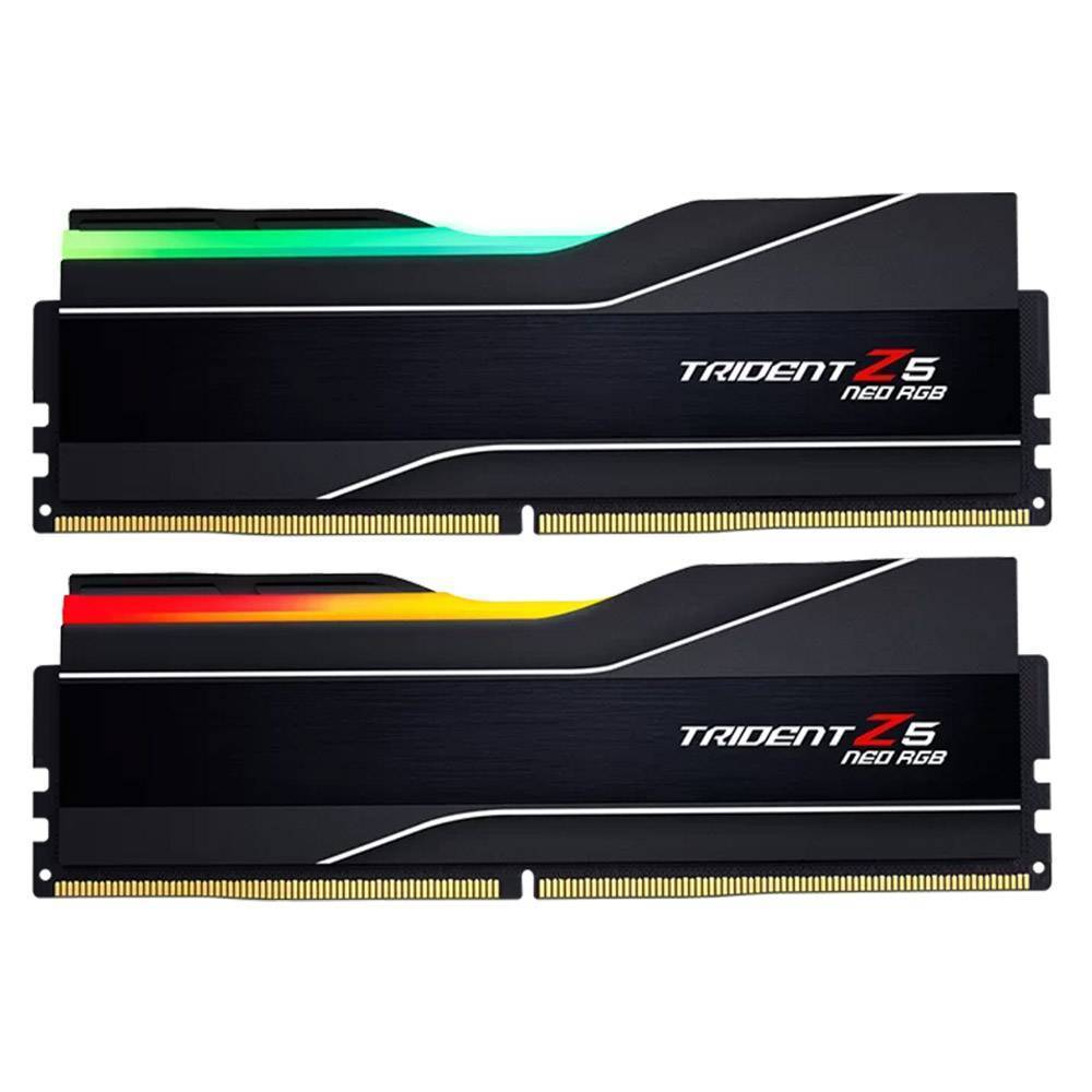 Memória RAM UDIMM G.SKILL Trident Z5 Neo RGB 64GB (2x32GB) DDR5-6000MHz (AMD Expo/Intel XMP) CL36 (36-36-36-96) 1.35V Preta