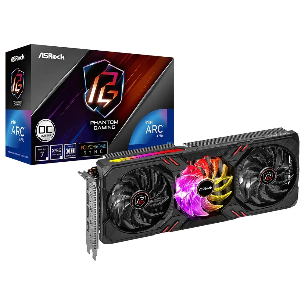 Placa Gráfica AsRock Intel Arc A770 Phantom Gaming OC 16GB GDDR6