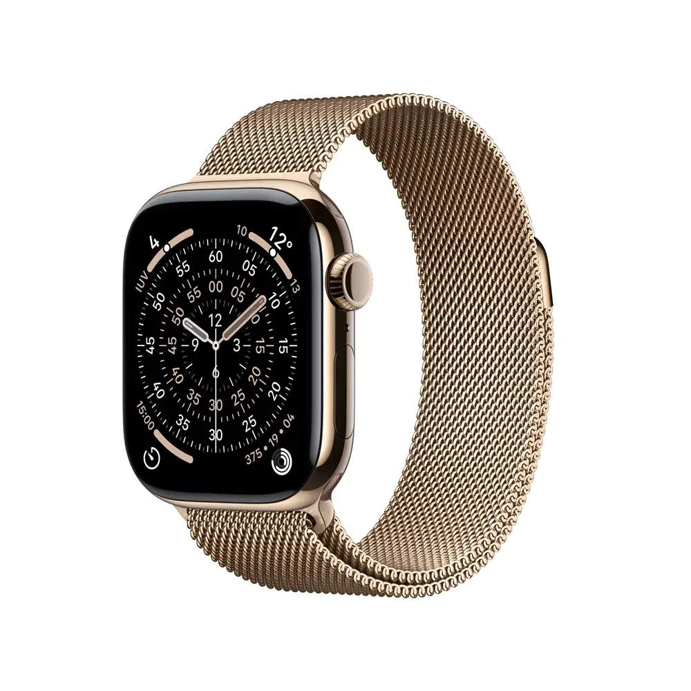 Apple Watch Series 11 GPS + Cellular 42mm Titânio Dourado c/ Bracelete ...