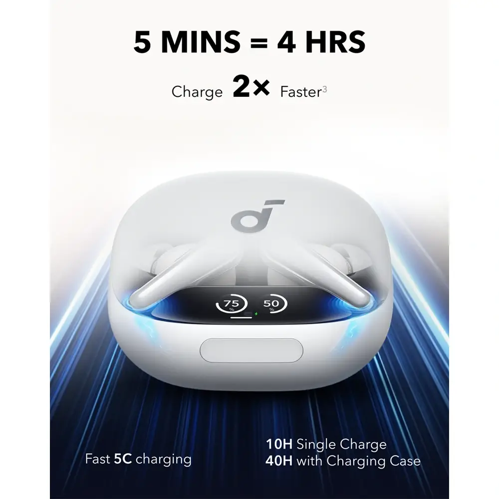 Earbuds Anker Soundcore Liberty 4 Pro ANC True Wireless Brancos