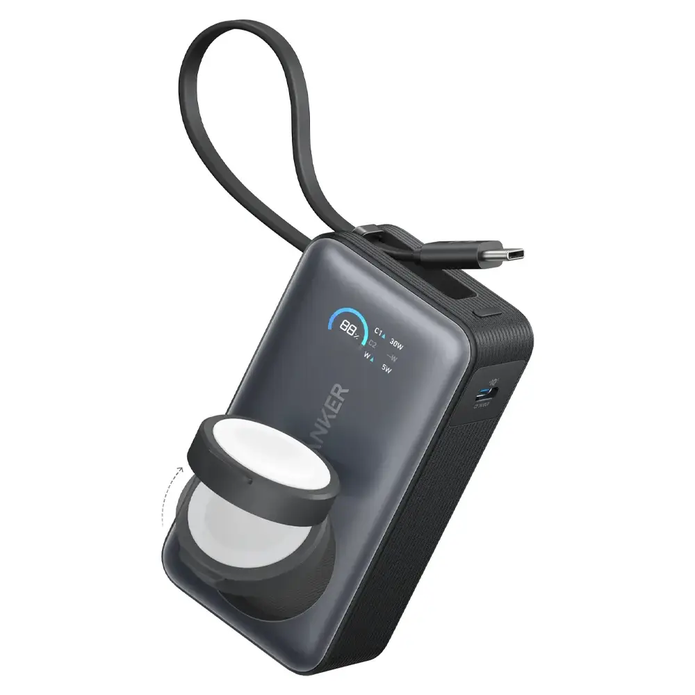 PowerBank Anker MagGo Wireless Magnetic 10000mAh 35W Preta | PCDIGA