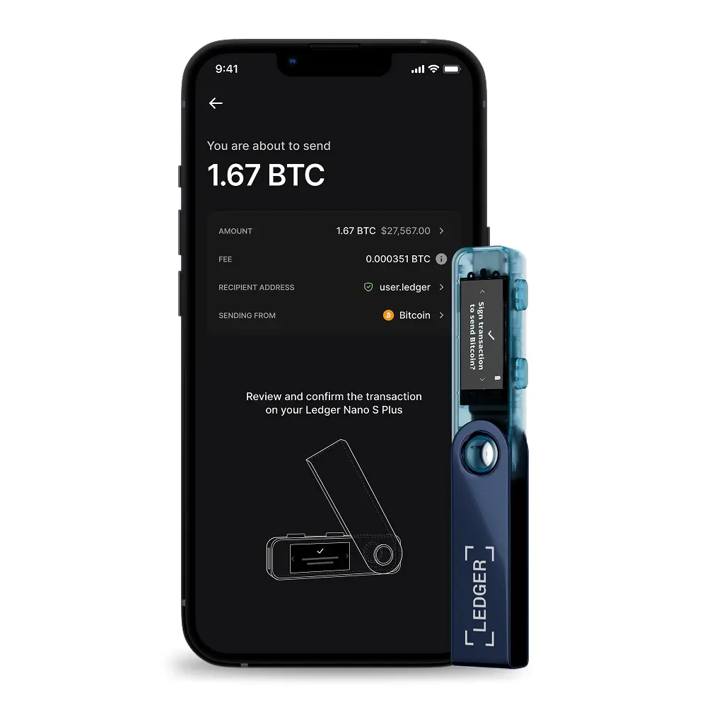 Carteira Ledger Nano S Plus USB-C Crypto Hardware Wallet Neptune Blue |  PCDIGA