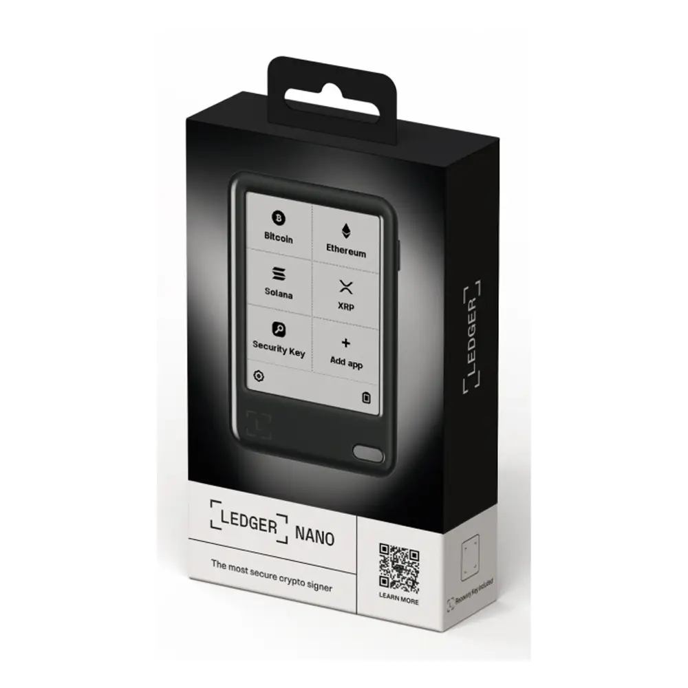 Carteira Ledger Nano Gen5 Crypto Hardware Wallet + Recovery Key Black |  PCDIGA