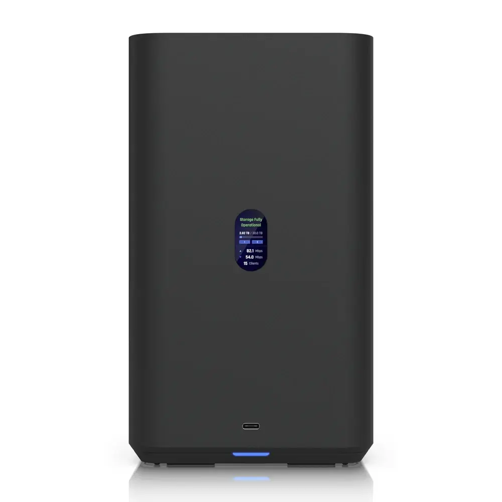 NAS Ubiquiti UNAS 2 Preta | 2 Baías | CPU Quad-Core | RAM 4GB | LAN 1x 2.5GbE