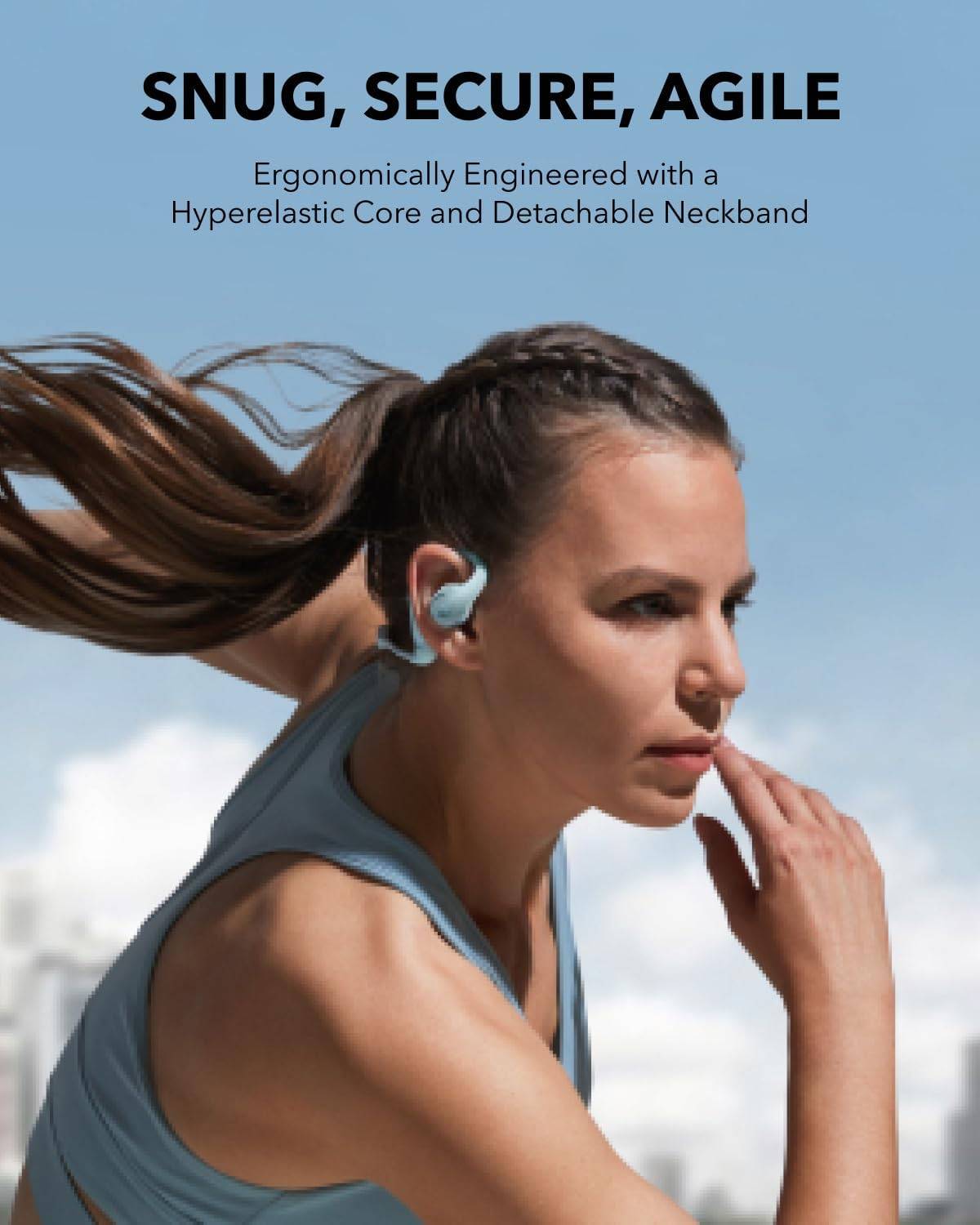 Earbuds Anker Soundcore AeroFit Pro Open-Ear True Wireless Azuis