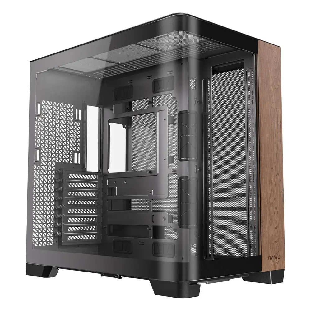Caixa Extended-ATX Antec C8 Curve Wood Full Tower Tempered Glass Preta