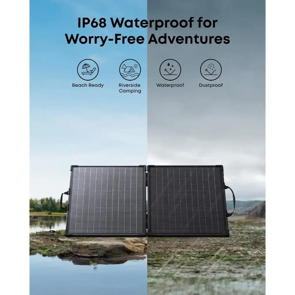 Anker SolixPS100 SolarPanel 100W ソーラーパネル Painel Solar Anker Solix PS100 100W Bifacial Dobrável | PCDIGA