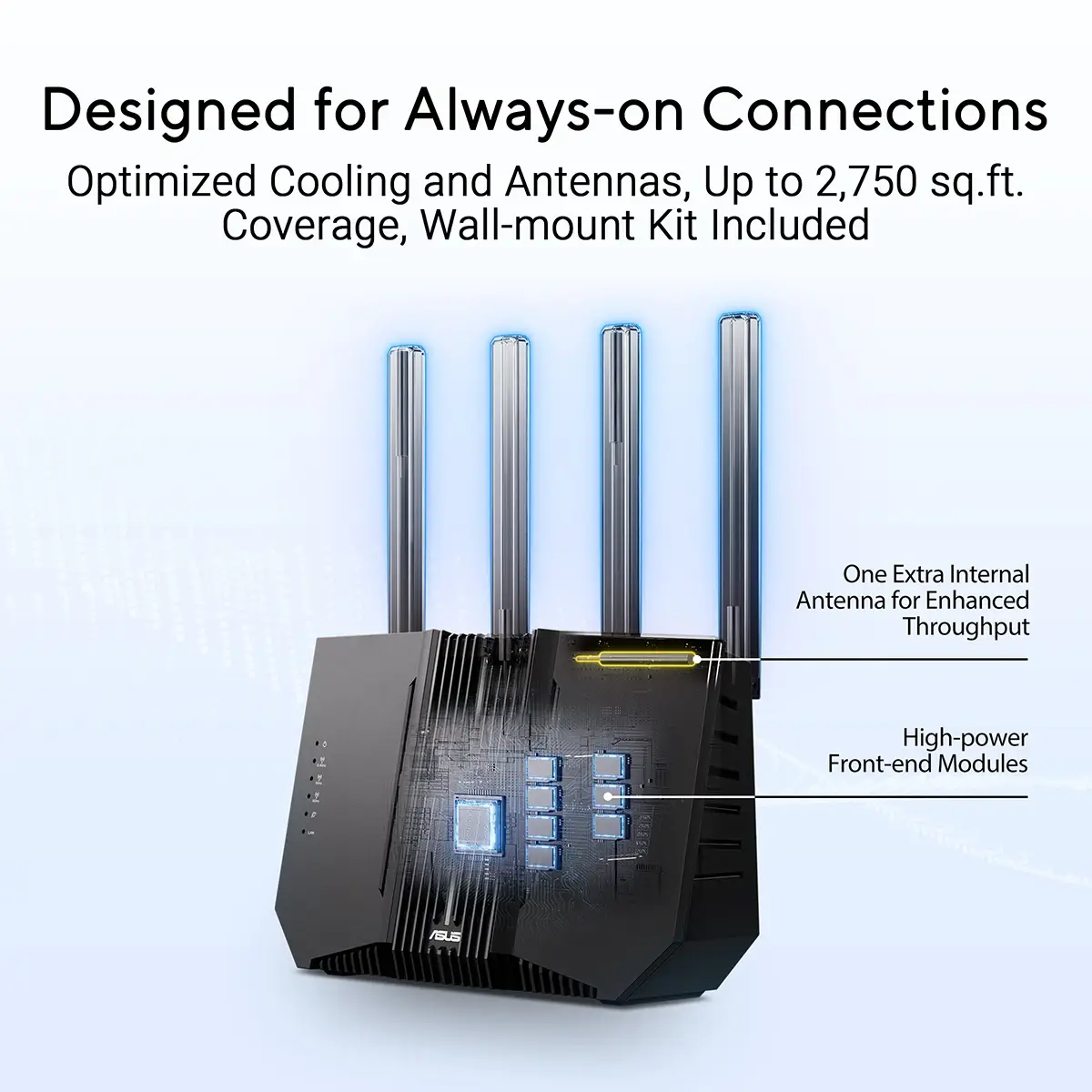 Router Asus RT-BE92U BE9700 AiMesh Tri-Band WiFi 7 (802.11be