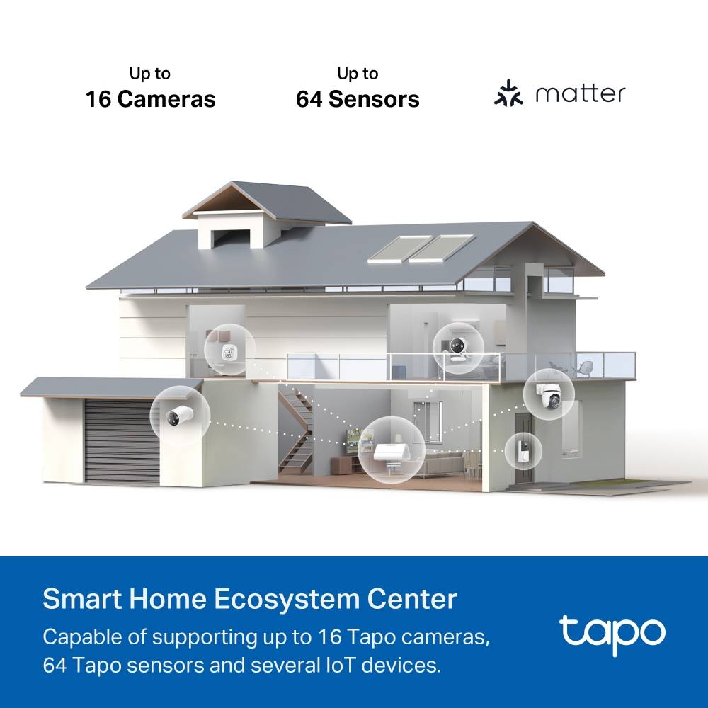 Base All-in-One TP-Link Tapo H500 Smart HomeBase | PCDIGA