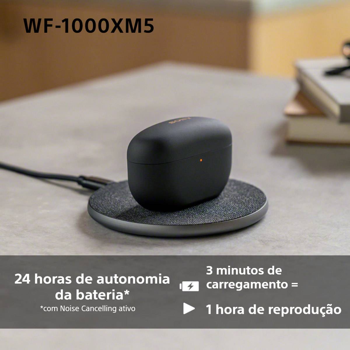 Auriculares Sony WF-1000XM5 True Wireless Pretos | PCDIGA