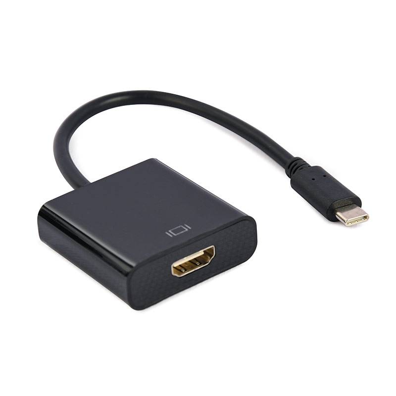 Adaptador Gembird USB-C para HDMI 4K 30Hz 15cm Preto