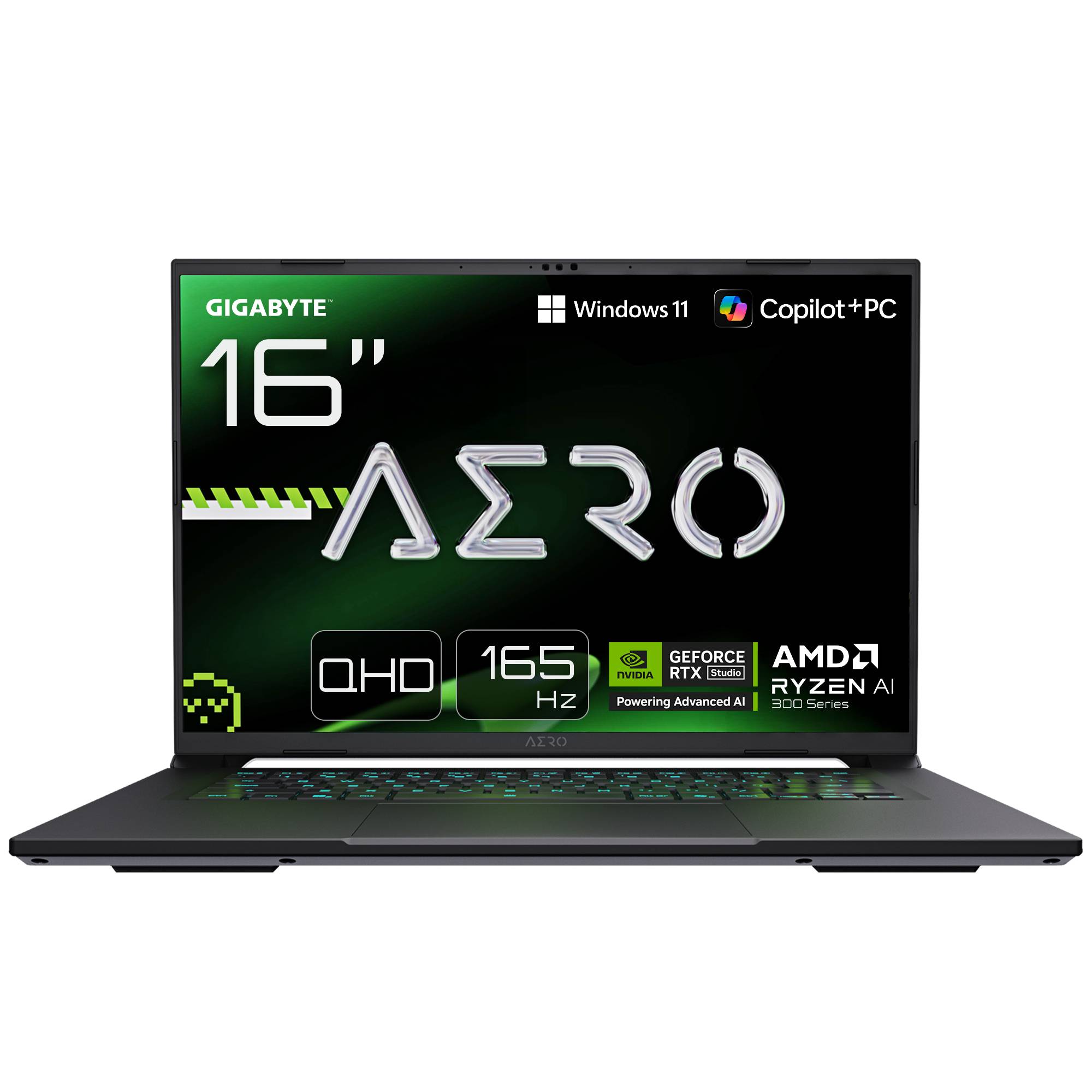 Portátil Gigabyte Aero X16 1VH (2025) 1WH93PTC64DH Copilot+ Lunar White