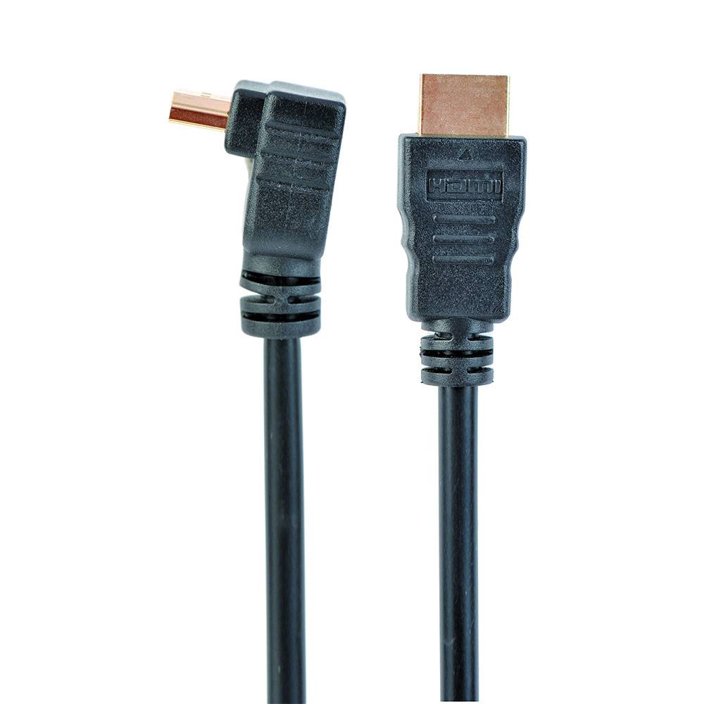 Cabo Gembird HDMI 2.0 4K 60Hz com Ethernet Angled 90º 1.8m Preto