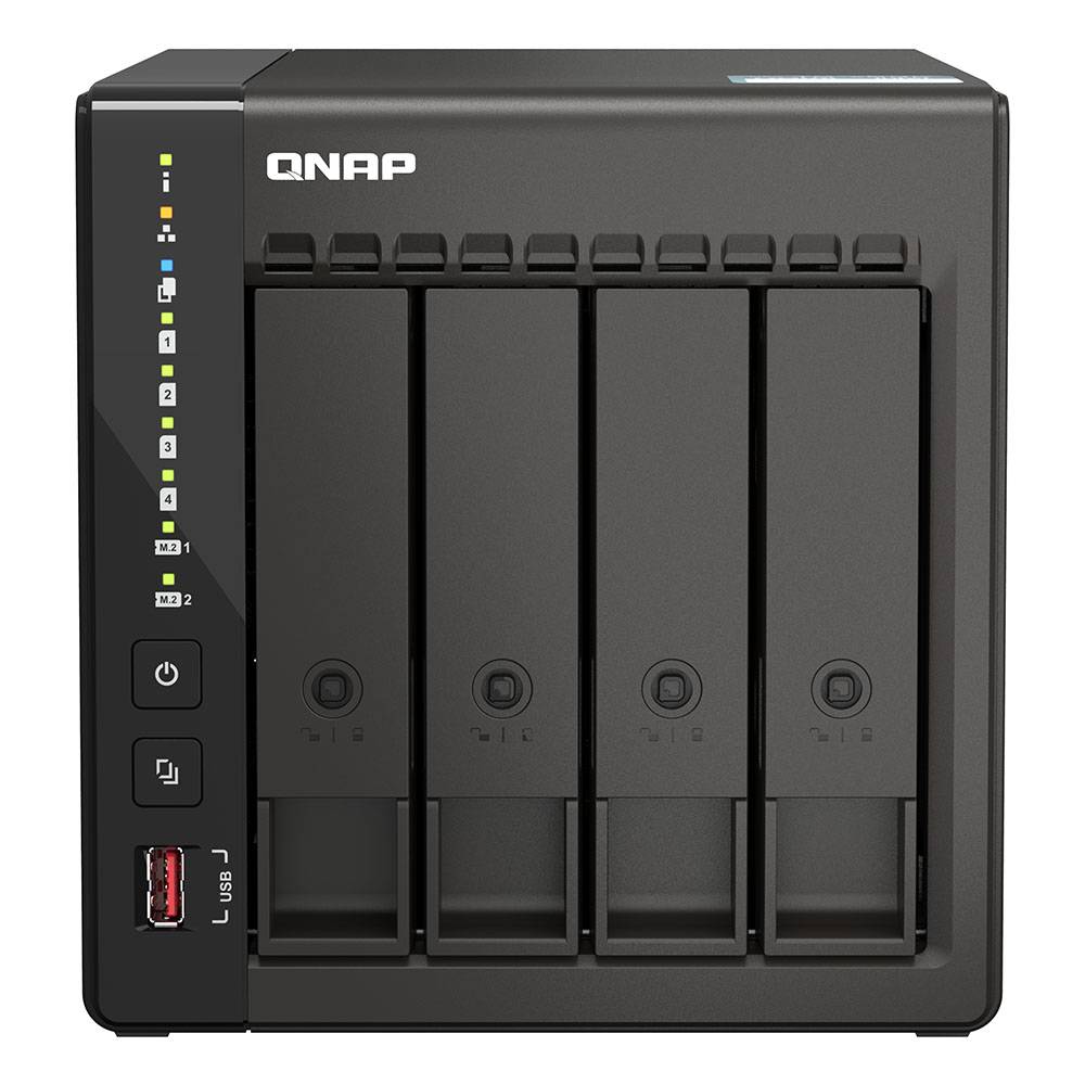 NAS Qnap TS-453E | 4 Baías | CPU 4-Core Intel Celeron J6412 | RAM