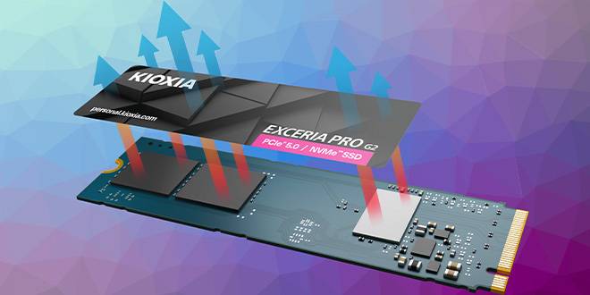 SSD M.2 2280 Kioxia Exceria Pro G2 2TB TLC NAND NVMe PCIe Gen 5.0