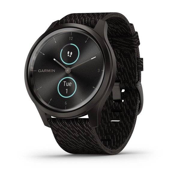 GARMIN　VIVOMOVE STYLE Smartwatch Garmin Vivomove Style Alumínio Grafite com Bracelete