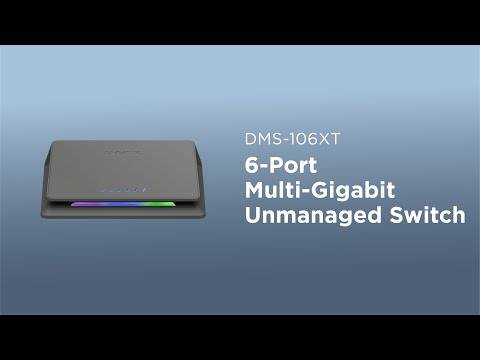 Switch de Rede D-Link DMS-106XT 6 Portas 2.5GbE/10GbE UnManaged