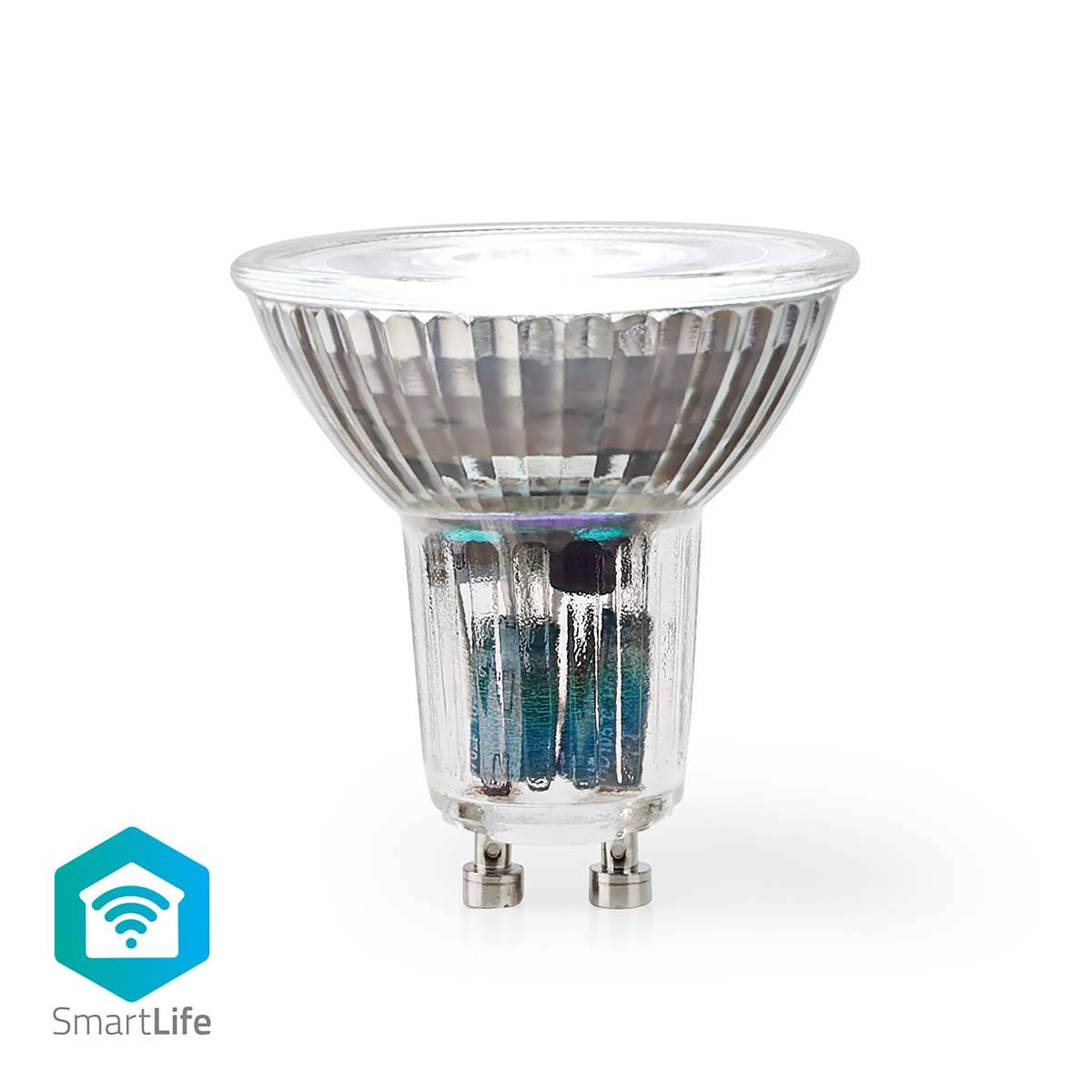 Lâmpada Inteligente Nedis SmartLife Wi-Fi | GU10 | 345lm | 4.9W | Warm to Cool White | 2700 - 6500K