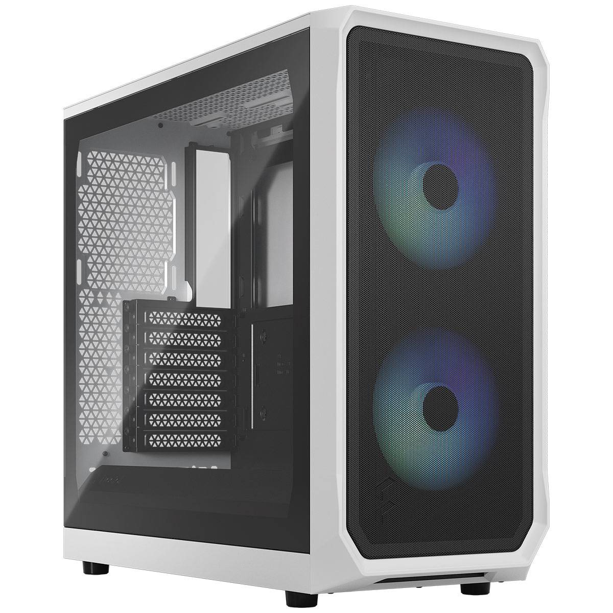 Fractal Design PCケース 本体 ホワイト　Focus2 Caixa ATX Fractal Design Focus 2 RGB White TG Clear Tint | PCDIGA