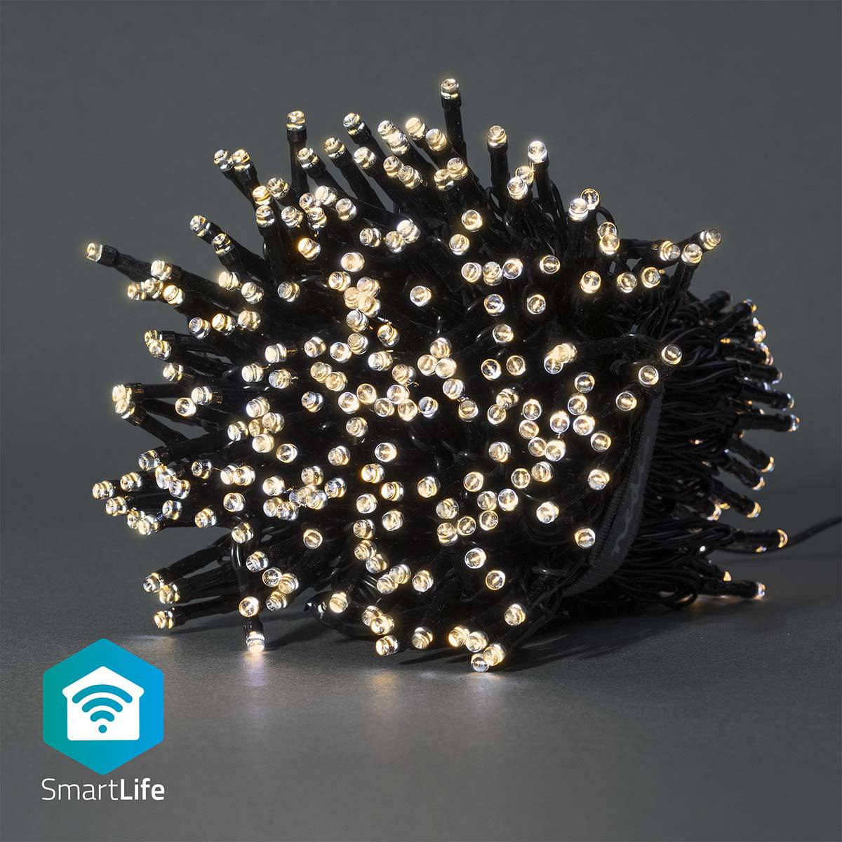 Iluminação Decorativa Nedis SmartLife Wi-Fi Warm to Cool White | 400 LEDs | 20m | Android / iOS