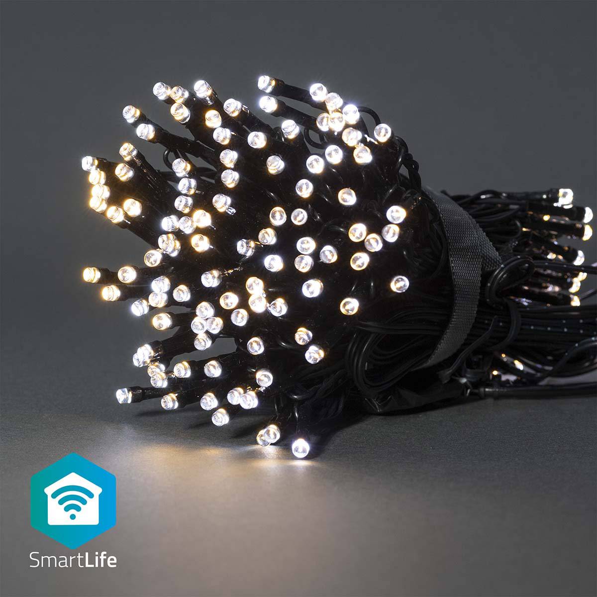 Iluminação Decorativa Nedis SmartLife Wi-Fi Warm to Cool White | 200 LEDs | 20m | Android / iOS