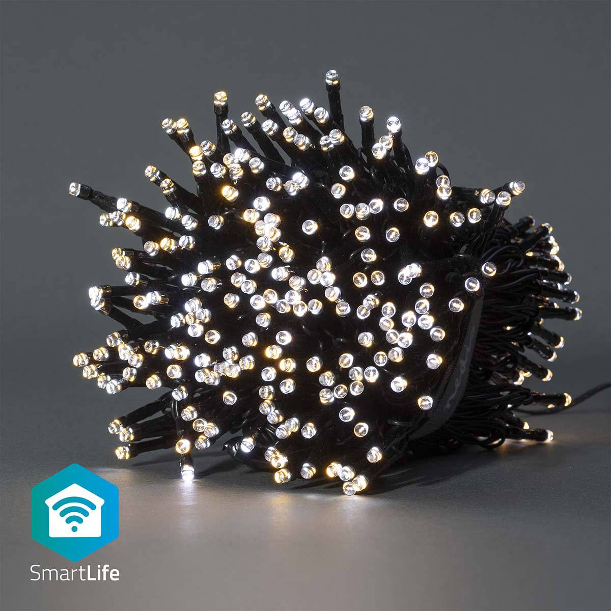 Iluminação Decorativa Nedis SmartLife Wi-Fi Warm to Cool White | 400 LEDs | 20m | Android / iOS