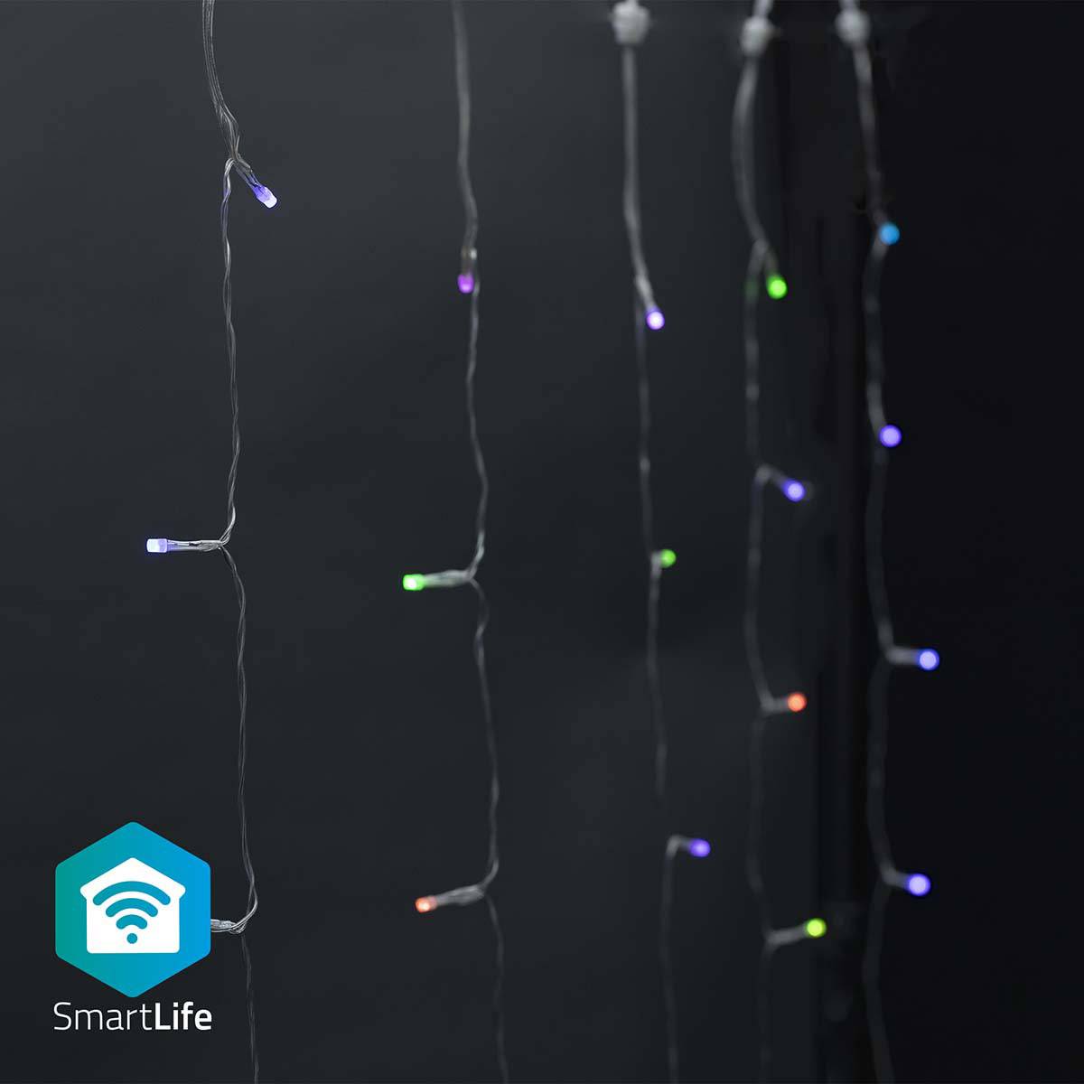 Iluminação Decorativa Nedis SmartLife Wi-Fi RGB | 180 LEDs | 3m | Android / iOS
