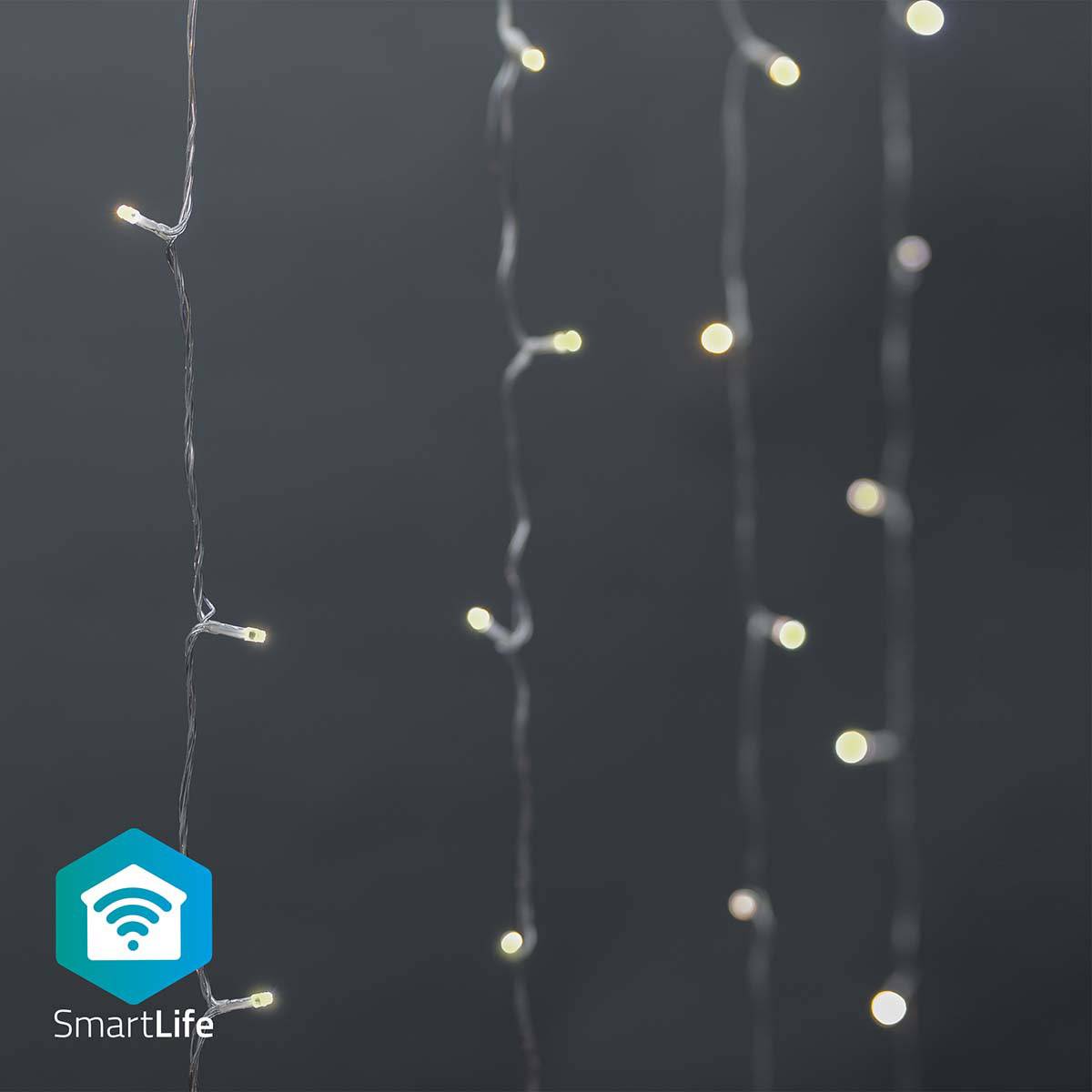 Iluminação Decorativa Nedis SmartLife Wi-Fi Warm to Cool White | 200 LEDs | 3m | Android / iOS