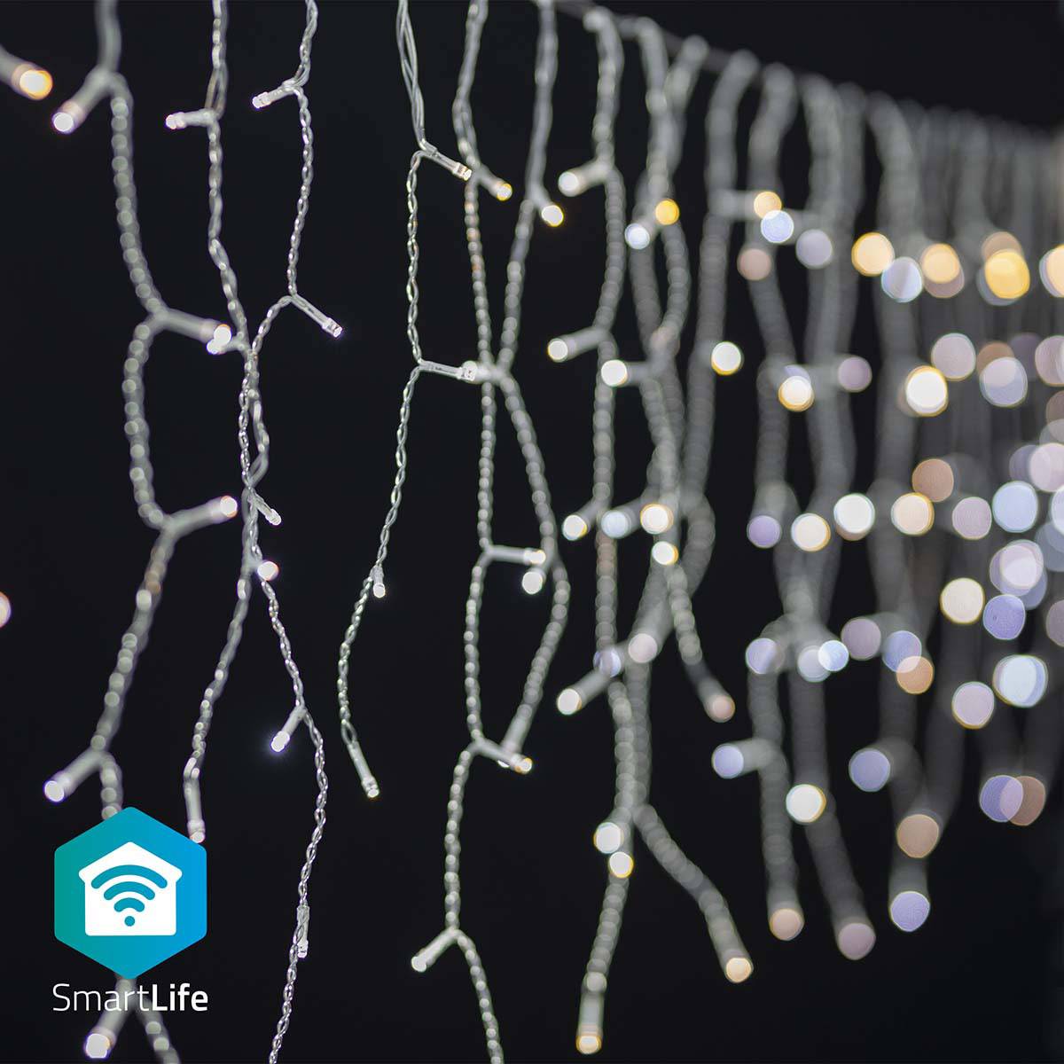 Iluminação Decorativa Nedis SmartLife Wi-Fi Warm to Cool White | 240 LEDs | 5m | Android / iOS