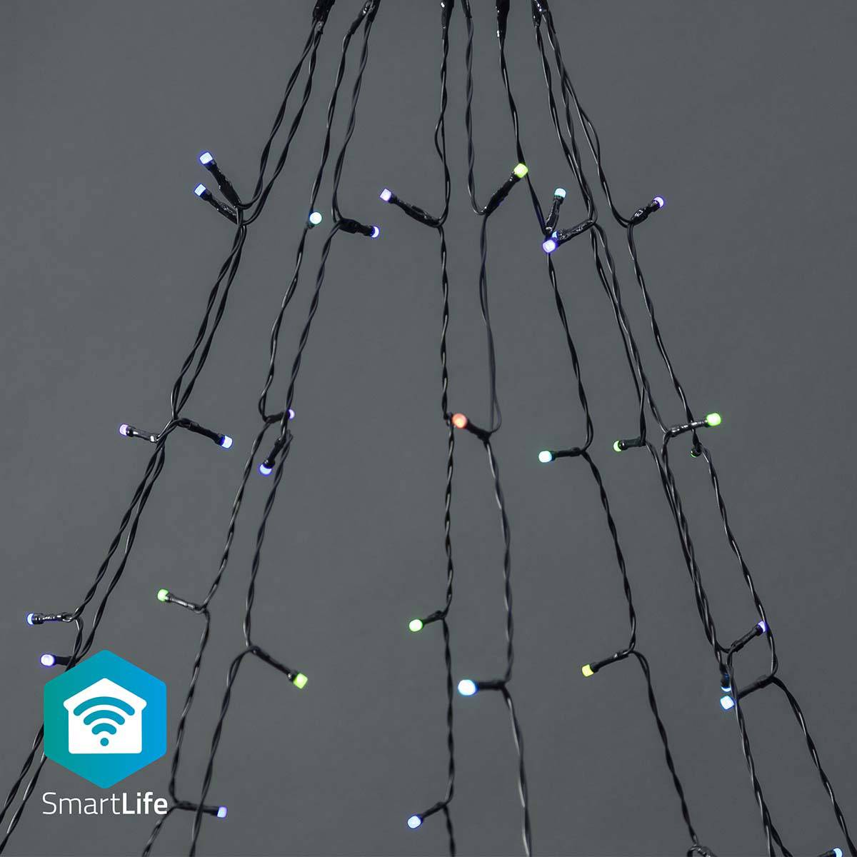 Iluminação Decorativa Nedis SmartLife Wi-Fi RGB | 180 LEDs | 10x2m | Android / iOS