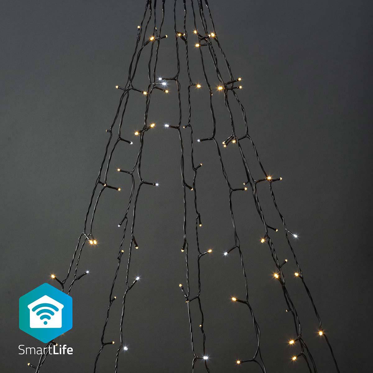Iluminação Decorativa Nedis SmartLife Wi-Fi Warm to Cool White | 200 LEDs | 10x2m | Android / iOS