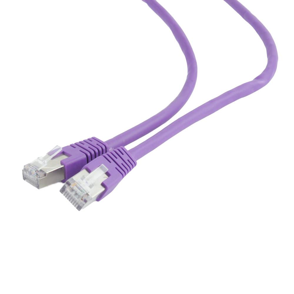 Cabo de Rede Gembird PP6-0.5M/V Cat6 FTP (CCA) 0.5m AWG26 Roxo