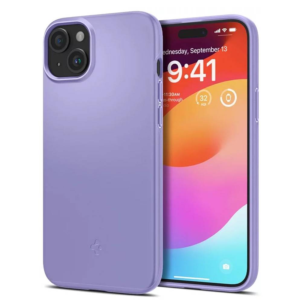 Capa Spigen iPhone 15 Thin Fit Iris Purple