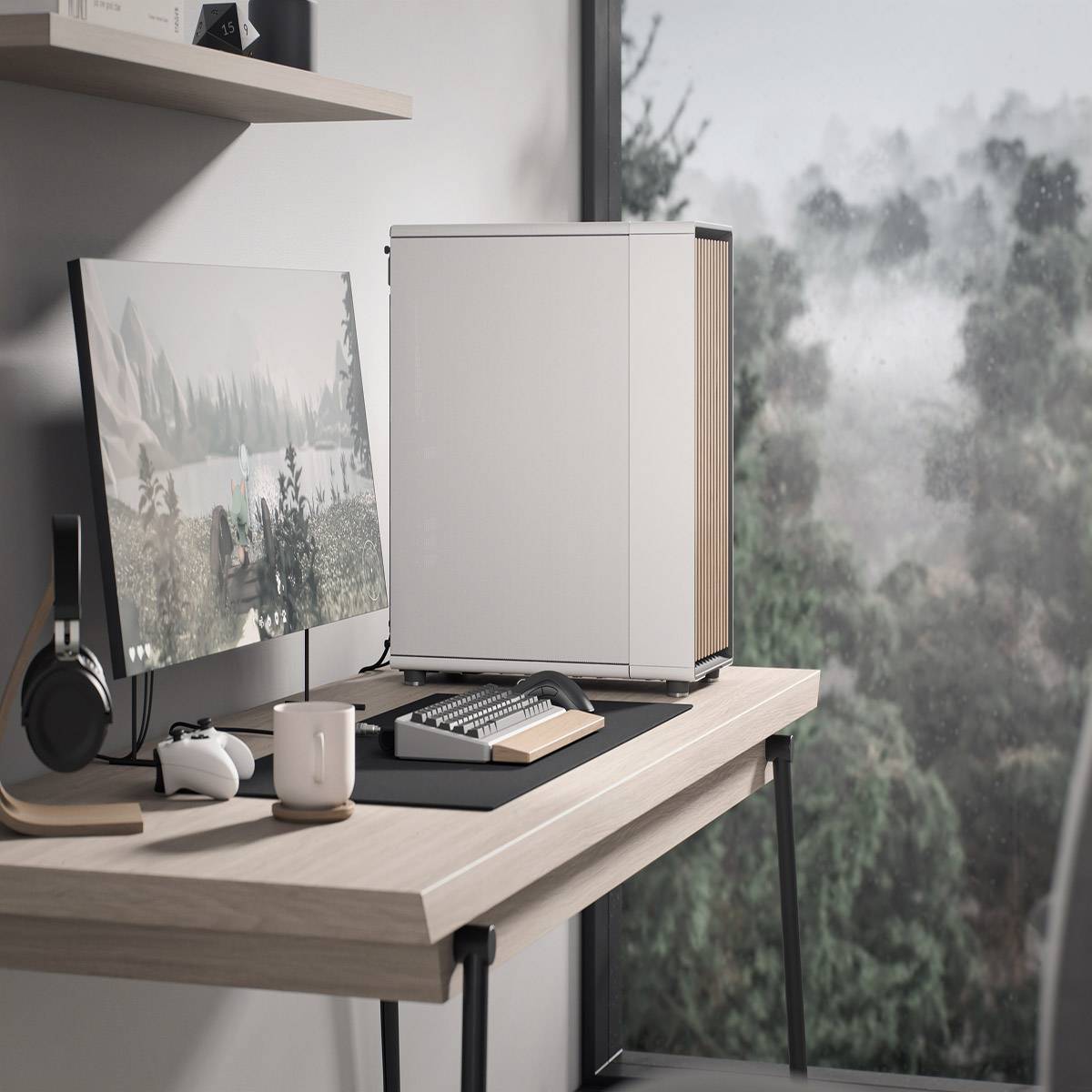 Caixa Extended-ATX Fractal Design North XL Mesh Chalk White | PCDIGA
