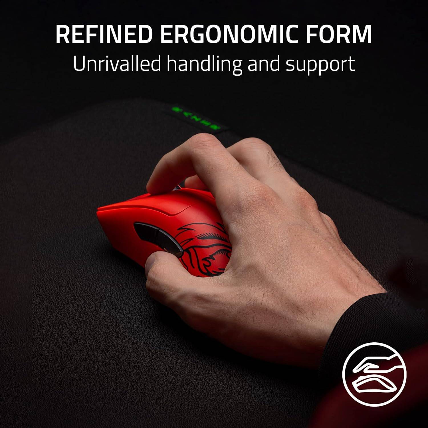 Razer Deathadder V3 PRO 〔FAKER EDITION〕 Recente Razer Deathadder V3 Pro Faker Edition 63g Ultra-leve