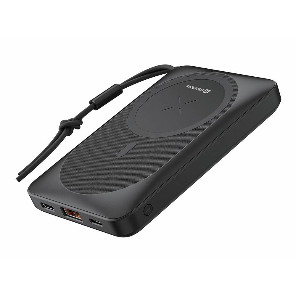 Powerbank Swissten MagSafe 10000mAh Preta
