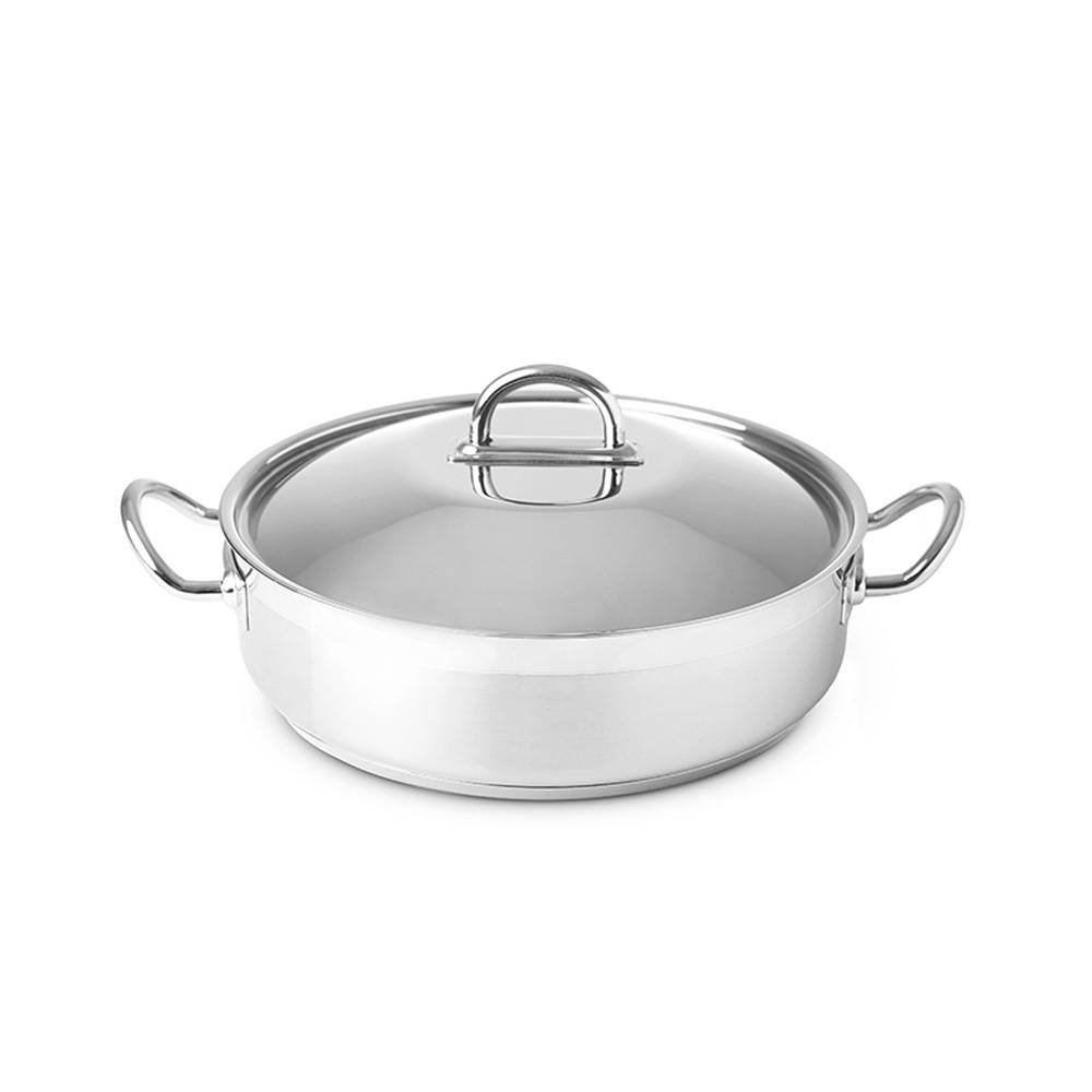 Caçarola Baixa Silampos Nautilus 2.9L 24cm x 7.1cm Aço Inox com Asas